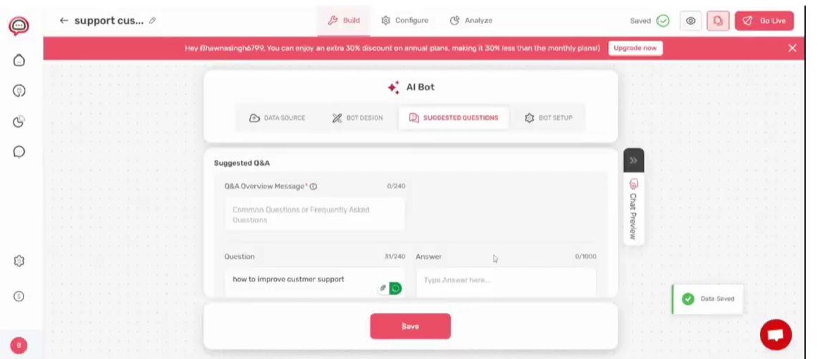 Set Up the Chat Flow