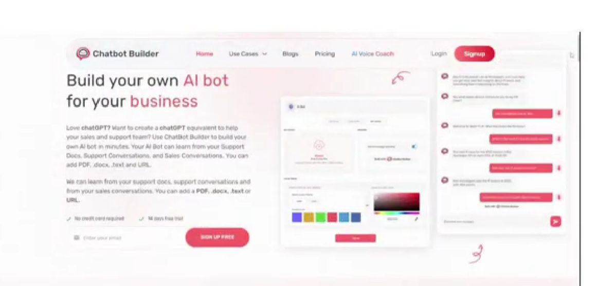 Log In to the ChatBot Builder